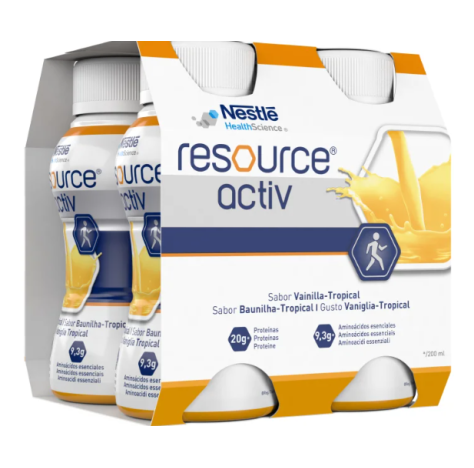 ACTIV ipercalorico e iperproteico vaniglia tropical 4X200ML