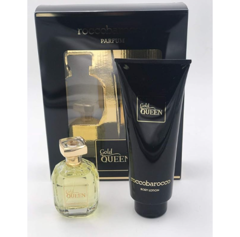 ROCCOBAROCCO CONFEZIONE DONNA GOLD QUEEN PROFUMO 100ML EDP + BODY LOTION 400ML 