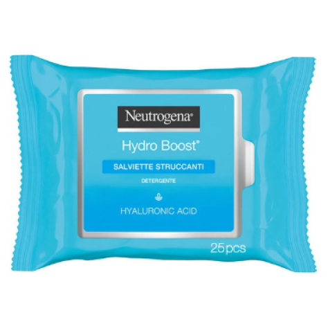Neutrogena Hydro Boost Salviette Struccanti e Idratanti con Acido Ialuronico 25 pz