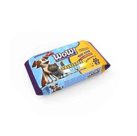WOW SALVIETTE PETS PROFUMATE - 30 PEZZI 