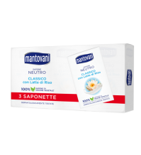 Mantovani Sapone Neutro Classico Con Latte Di Riso 90 Gr 3 Pz
