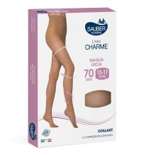 SAUBER Collant Linea Classica 70D Maglia Liscia 3 Nero