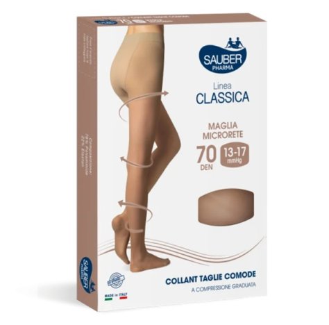 Linea Classica 140 Den Collant Taglie Comode Nero Taglia 4 Sauber
