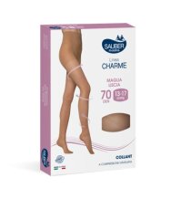 SAUBER Linea Classica maglia liscia 70D Collant Beige 2