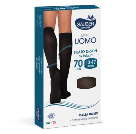 SAUBER LINEA UOMO FILATO COTONE Q-SKIN 70DEN CALZA UOMO L/XL SAUBER LINEA UOMO FILATO COTONE Q-SKIN 70DEN CALZA UOMO L/XL