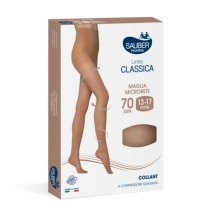 SAUBER Collant Classico Maglia Microrete 70 Denari Bisquit Taglia 2 - Linea Classica