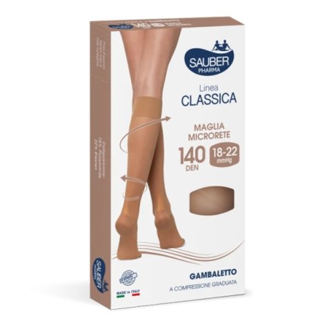 SAUBER Linea Classica 140Den Gambaletto Nero Taglia 2