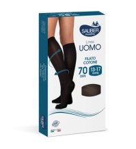 SAUBER LINEA UOMO 70DEN CALZA COTONE FILATO BLU, S/M