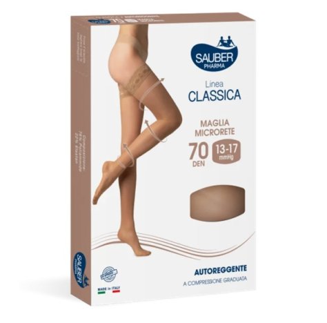 SAUBER CALZA AUTOREGGENTE 70 DENARI MAGLIA MICRORETE NERO TAGLIA 3 LINEA CLASSICA SAUBER CALZA AUTOREGGENTE 70 DENARI MAGLIA MICRORETE NERO TAGLIA 3 LINEA CLASSICA