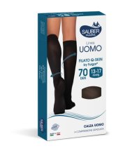 Sauber Uomo Calza Anatomica Filato QSkin 70Den L/XL BLU
