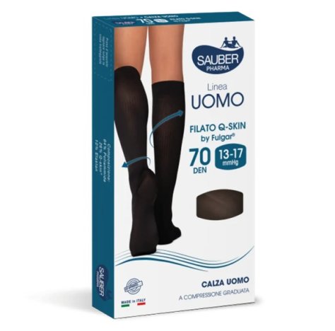 Sauber Uomo Calza Anatomica Filato QSkin 70Den L/XL BLU Sauber Uomo Calza Anatomica Filato QSkin 70Den L/XL BLU