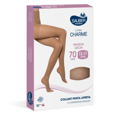 Sauber Linea Charme 70DEN Collant Punta Aperta Neutro Taglia 3