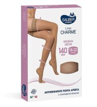 Sauber Linea Charme Autoreggente Punta Aperta 140Den Beige, taglia 3 