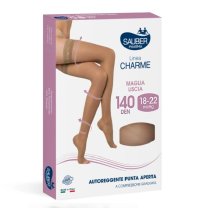 Sauber Linea Charme 140Den Autoreggente Punta Aperta Neutro Taglia 5 