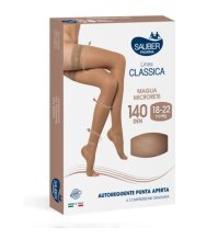 Sauber Linea Classica 140Den Autoreggente Punta Aperta Neutro Taglia 2 