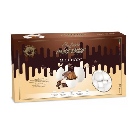 MAXTRIS  MIX CHOCO CONFETTI BIANCHI - 1KG