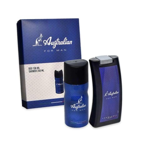 Australian Deodorante + shower Gel Blu Uomo