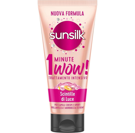 SUNSILK Scintille di Luce 1 Minute Wow! Trattamento Intensivo per Capelli Crespi e Spenti 180 mL SUNSILK Scintille di Luce 1 Minute Wow! Trattamento Intensivo per Capelli Crespi e Spenti 180 mL