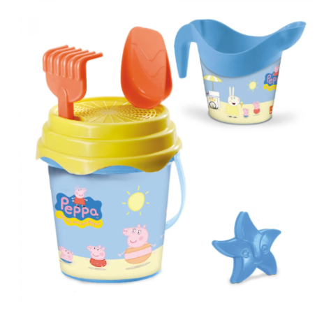 Mondo Peppa Pig Bucket Set Mare per bambini da 18 mesi colore Multicolore - 28053