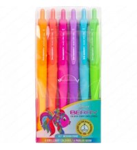 Penna gel Serve Berry da 0,7 mm - 6 Colori Misti