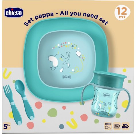 Chicco Set Pappa*Azzurro 12m+