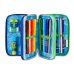 Astuccio 3 Zip Seven Write Down - Blu/Verde