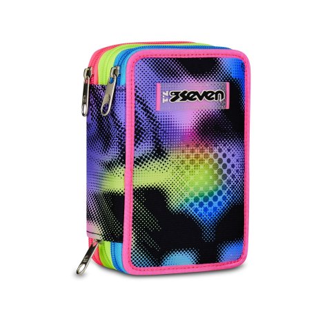 Astuccio Seven 3 Zip Write Down - Fuxia