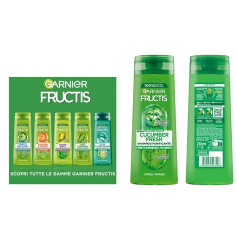 GARNIER FRUCTIS - SHAMPOO PURIFICANTE , CUCUMBER FRESH 