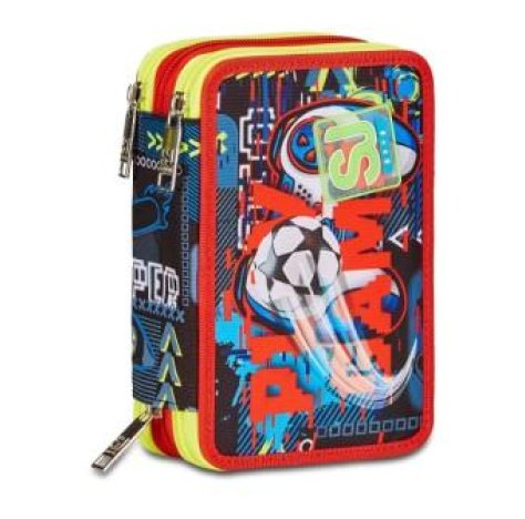 Astuccio sj Gang Funnygoal 3 Zip - Astuccio per la scuola