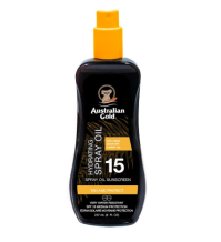 Australian Gold SPF 15 Spray Oil con Olio di Carota 237ml