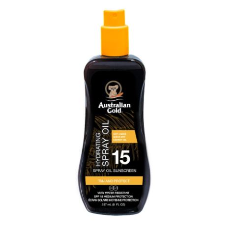 Australian Gold SPF 15 Spray Oil con Olio di Carota 237ml