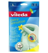 VILEDA - Extra Sensation Guanti In Lattice Super Sottili - Taglia L