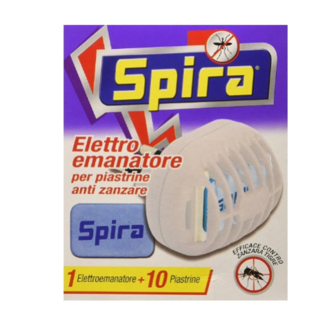 SPIRA ELETTROEMANATORE PIASTRINE CON SPINA + 10 PIASTRINE CLASSIC