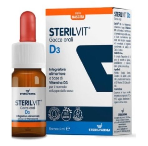 Sterilfarma Alimenti Sani e Biologici per bambini Sterilvit D3 Gocce Orali 5 ml