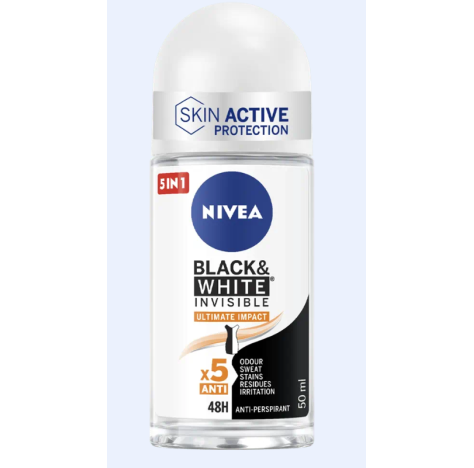Nivea BLACK & WHITE INVISIBLE ULTIMATE IMPACT ROLL ON