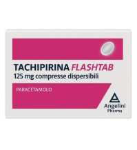 Angelini Tachipirina FlashTab 125mg Paracetamolo Febbre e Dolore, 12 Compresse