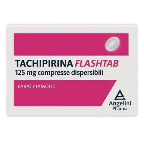 Angelini Tachipirina FlashTab 125mg Paracetamolo Febbre e Dolore, 12 Compresse