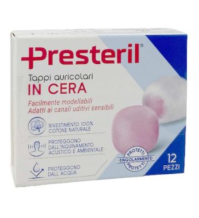 PRESTERIL TAPPI AURICOLARI CERA 12P