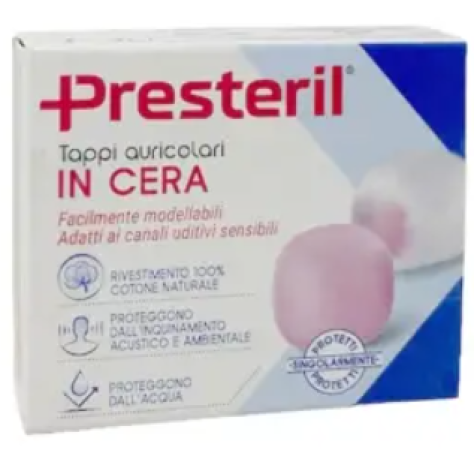 PRESTERIL Tappi Auc.Cera 20pz
