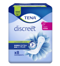 TENA DISCREET EXTRA PLUS ASSORBENTI 8 PZ