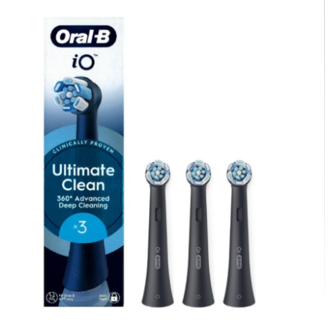 Oral B testine di ricambio iO Ultimate Clean - 3 testine nere