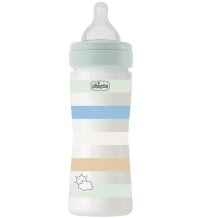 Chicco biberon wb pp azzurro da 250 ml m silicone