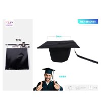 CAPPELLO LAUREA NAPPA NERA