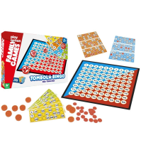 GLOBO Tombola con numeri In Legno 24 Carte
