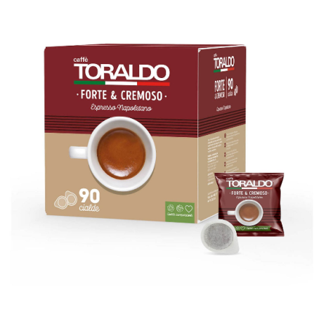 CAFFÈ TORALDO - BOX CIALDE MISCELA FORTE E CREMOSO 90 CIALDE 