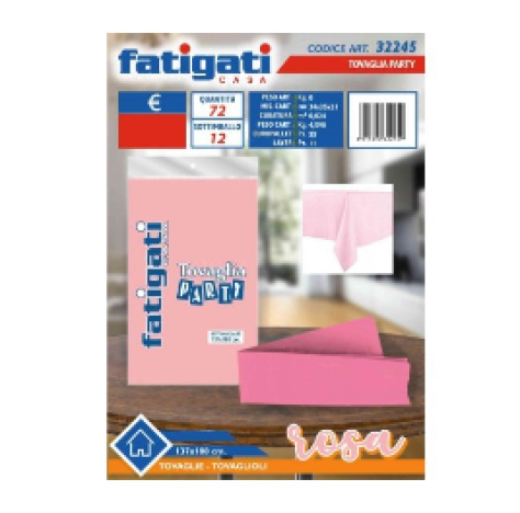 Tovaglia Party Rosa 137 × 180 cm Tovaglia Party Rosa 137 × 180 cm