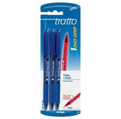 SET PENNE GRIP BLU 4 PEZZI 