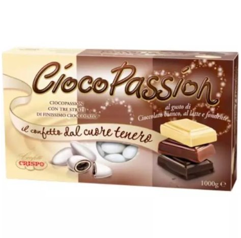 CRISPO CONFETTI CIOCOPASSION TRE STRATI DI CIOCCOLATO BIANCHI-1 KG