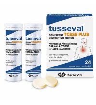 MARCO VITI FARMACEUTICI Tusseval Tosse Plus 24 Compresse Menta Limone 