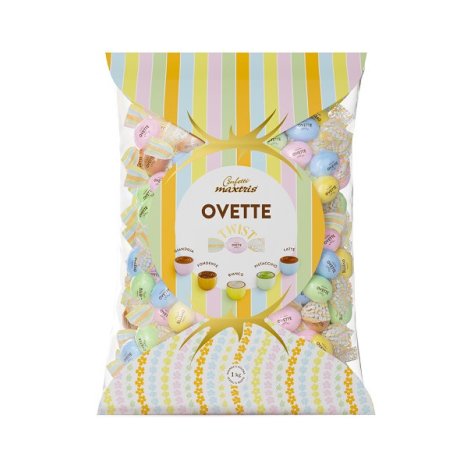 Maxtris Confetti "Ovette Cream" Incartati In Busta da 1 Kg